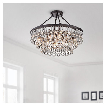 THE 15 BEST Crystal Shade Flush-Mount Ceiling Lights for 2022 | Houzz