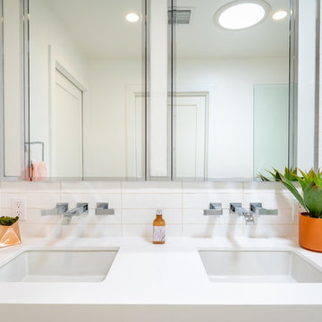 Minimalistic White Bathrooms