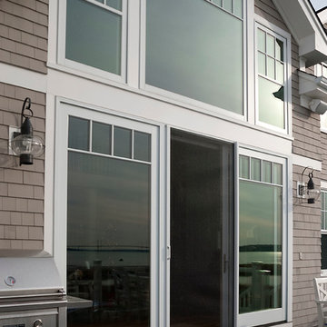 Natural ventilation with retractable screens at New England home