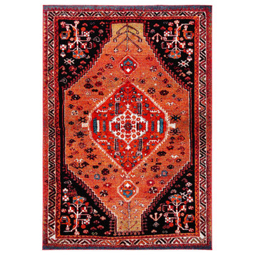 Safavieh Vintage Hamadan Vth201P Traditional Rug, Orange and Red, 4'0"x6'0"