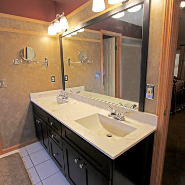 Espresso Maple Vanity with Matching Mirror Trim ~ Medina, OH