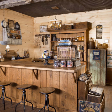 Log Home General Store Modern-Day Farmhouse