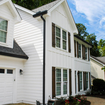 Woodstock, GA Siding Replacement with James Hardie - HardiePanel Vertical Siding
