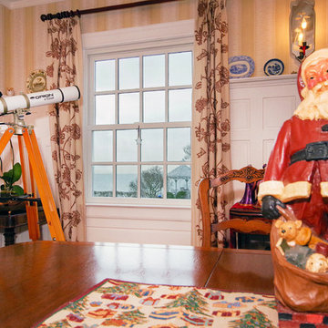 Dining Room - Happy Holidays - New Windows and Santa Clause