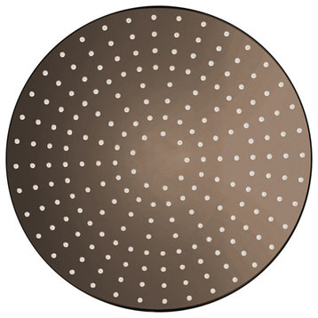 20" Oil Rubbed Bronze Round Color Changing LED Rain Shower Head, Solid Brass