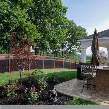 Wood Grain PVC Vinyl Fence by Illusions Vinyl Fence
