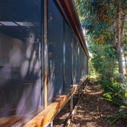 Newly enclosed outdoor deck with Security Screens - Home Safety And Security