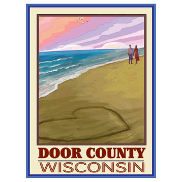 Joanne Kollman Door County Wisconsin Love On Coast Art Print, 9"x12"