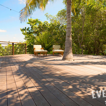 Serene Coastal Deck with Tropical Ipe Decking
