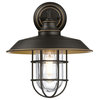 Westinghouse 6121700 Iron Hill 15" Tall Outdoor Wall Sconce - Black Bronze W/