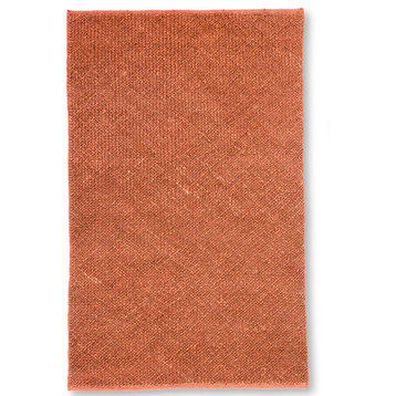 Handmade Jute & Cotton Abstract Rug by Tufty Home, Pink, 2.5x9