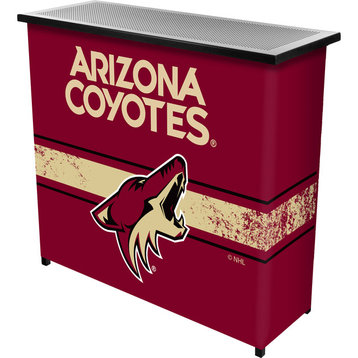 NHL Two Shelf Portable Bar with Case, Arizona Coyotes