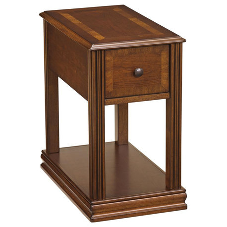 Breegin Contemporary Brown Chair Side End Table