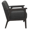 Lexicon Ocala Upholstered Accent Chair in Dark Gray