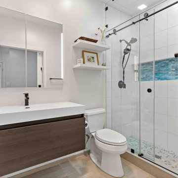 Pristine McLean Kitchen & Basement Remodel Offers Functionality for Large Family