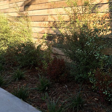 Mix of Reclaimed and New Cedar for Modern Horizontal Fence