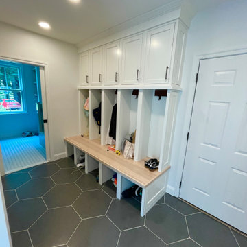 Mudroom, laundry and dog shower