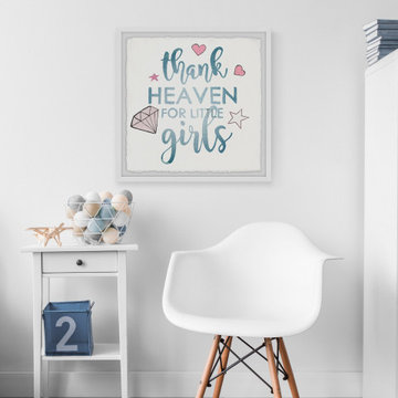 "Thank Heaven for Little Girls II" Framed Painting Print