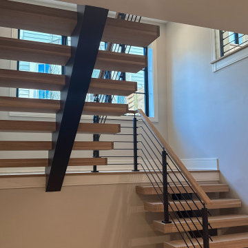 Project #147 | Modern Staircase with Seattle Style Stringer