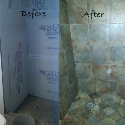 Shower - Before/ After