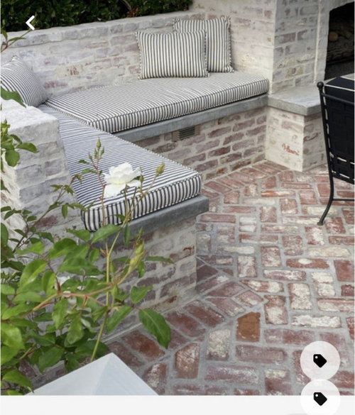Best patio material Acadian/ Traditional brick home