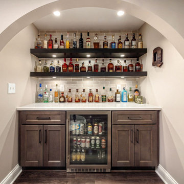 Custom Basement Beverage Refrigerator & Cabinetry – Dublin, Ohio