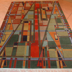 Custom hand knotted rug designs - Rugs