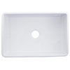 Nantucket Sinks 30-Inch Farmhouse Fireclay Sink with Filigree Apron