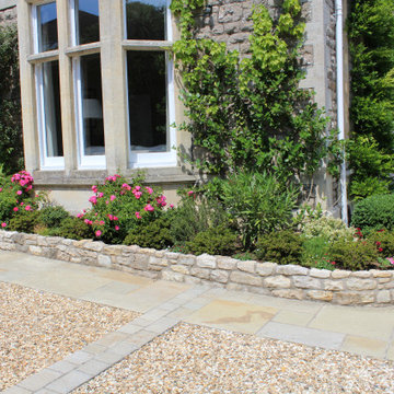 Victorian Front Garden With Long Gravel Drive