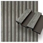 CONCORD WALLCOVERINGS - Waterproof Slat Panel, Classic Gray 2 Tone, Sample - SAMPLE: For display purposes only.                                                                                                                                                                                                                                                                                                                                                                                  Concord Panels Design: Our wall panels offer countless possibilities to creatively design your interior and to set natural accents. In our assortment you will find a variety of wall panels, which are available in a range of wood grain finishes.                                                                                                                                                                                                                                                                                                                                                                                                      Aqua Resist System: Thanks to the advanced Aqua Resist technology, the Concord Panels are 100% waterproof. You can use the slats in bathrooms, spas and other rooms with increased humidity, as they do not harbor any mildew, bacteria or termite.                                                                                                                                                                                                                                                                                                                                                                                        Materials: Panels made from recyclable polystyrene PVC. The beautiful design of our products goes hand in hand with care for the environment.                                                                                                                                                   Easy to install: The installation of the panels is an easy and simple process. Trim the panels to the required size and use any adhesive suitable for wooden wall panels. The panels can also be nailed or screwed to the walls.