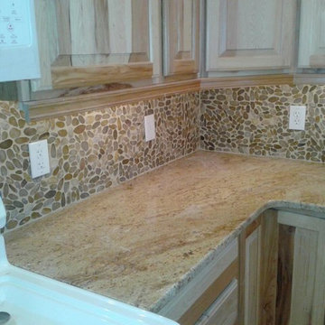 Pebbles on Backsplash