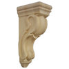 Large Traditional Hand Carved Maple Wood Corbel
