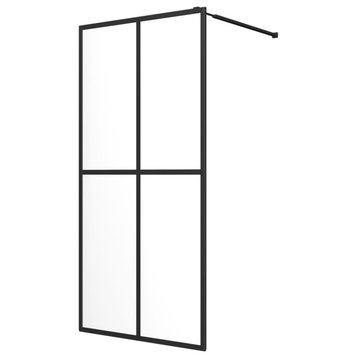 vidaXL Walk-in Shower Enclosure Wall Panel Shower Screen Clear Tempered Glass