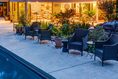 Photo of a tropical backyard landscaping in San Francisco.