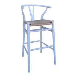 Wishbone Counter Stool in White - Bar Stools And Counter Stools