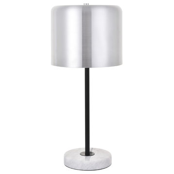 Brushed Nickel Finish 1-Light Table Lamp