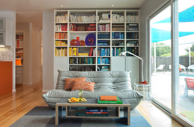 Midcentury Living Room by Kropat Interior Design