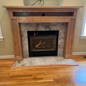 Red Oak Fireplace Mantel