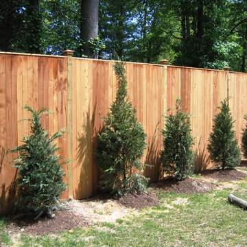 Vertical Board w/ Cap Board (Wood Privacy Fence)