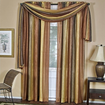 Ombre Window Curtain Scarf, 50"x144", Autumn