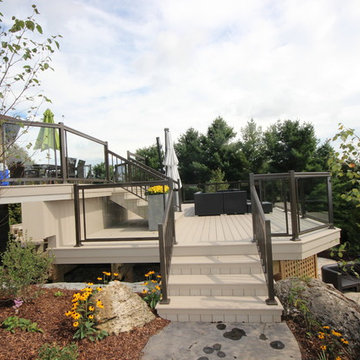 Custom decks by Hickory Dickory Decks using Veka decking.