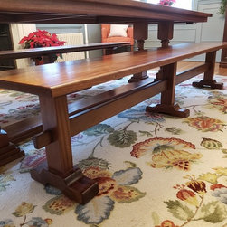 Extendable Dining Table with Benches - Dining Tables
