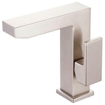 Mod Single Handle Bathroom Faucet, Pvd Brushed Nickel