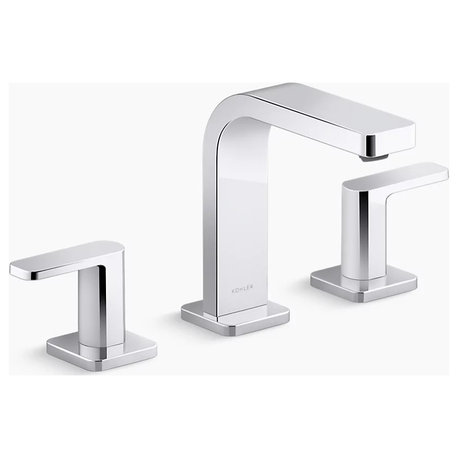 Kohler 23484-4N-Cp Widespread Bathroom Sink Faucet, 0.5 Gpm