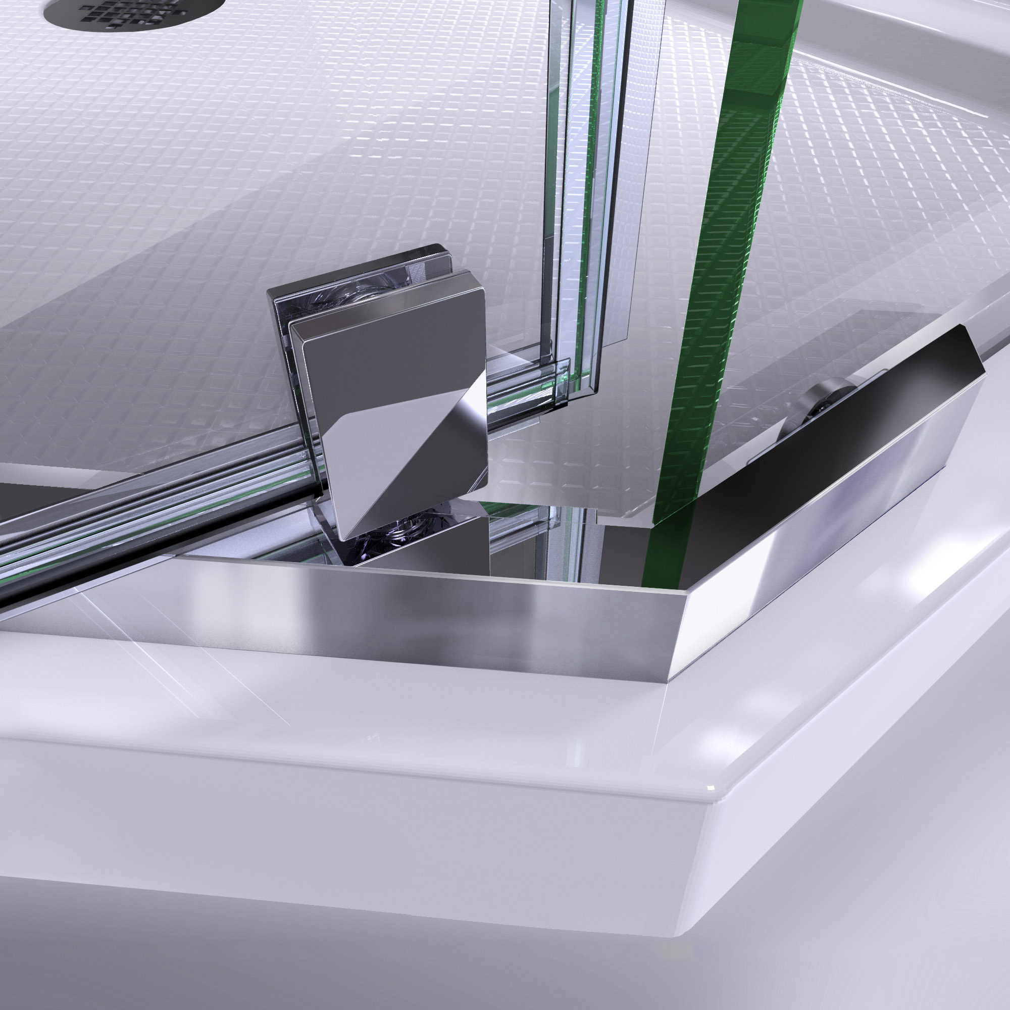 Dreamline Prismframeless Shower Enclosure Slimline 40"x40" Shower Base