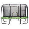 Jumpking Oval 8'x12' Trampoline with White Fern Graphic Pad JK812FN