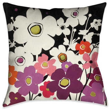Flower Power II Decorative Pillow, 18"x18"