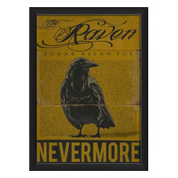 The Artwork Factory - The Raven Framed Artwork, Small - Prints And Posters