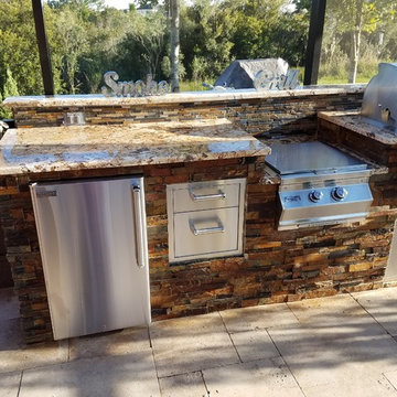 Stone Outdoor Kitchen Wesley Chapel
