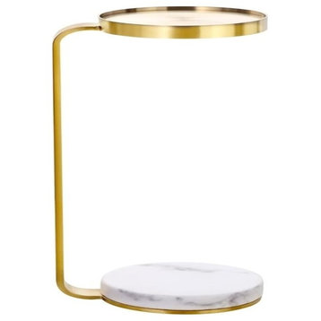 Martini Side Table, Brass